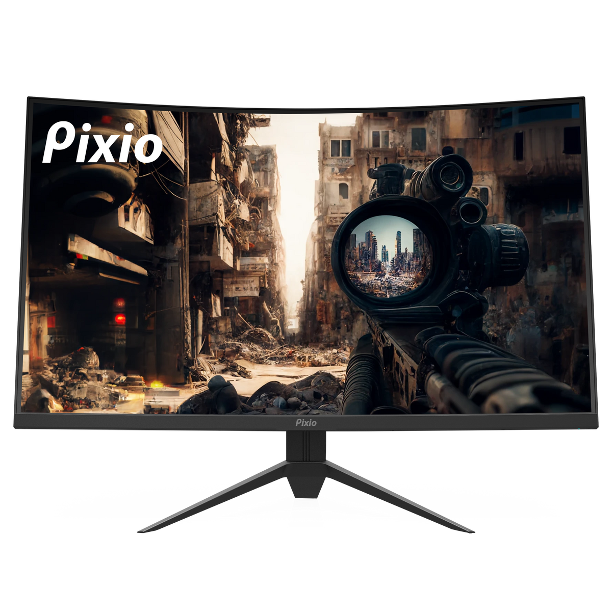 Pixio PXC327 湾曲 ゲーミングモニター 32インチ WQHD PXC327 Advanced | 32インチ 165Hz WQHD FastVA 湾曲ゲーミング